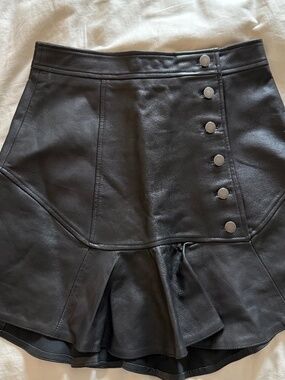 Marissa Webb leather skirt
